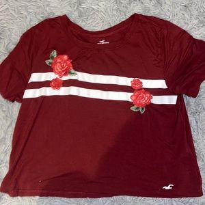 Hollister Burgundy Crop Top